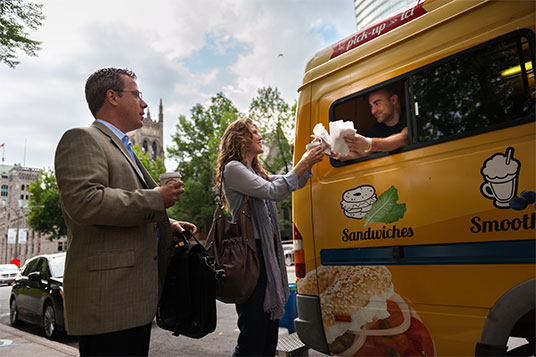 St-Viateur bagel food truck serving corporate & private events