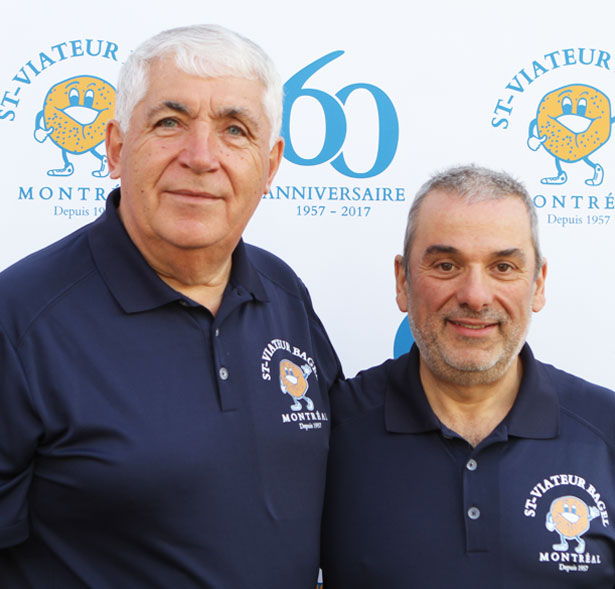 St-Viateur Bagel Shop owners Joe Morena and Marco Sblano